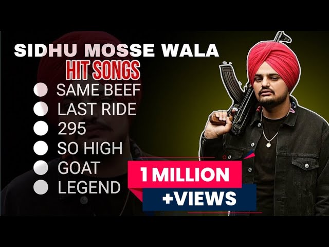 SIDHU MOSSEWALA NON STOP TOP 10 HIT SONGS | SAME BEEF | LAST RIDE | #music #sidhumoosewala #new