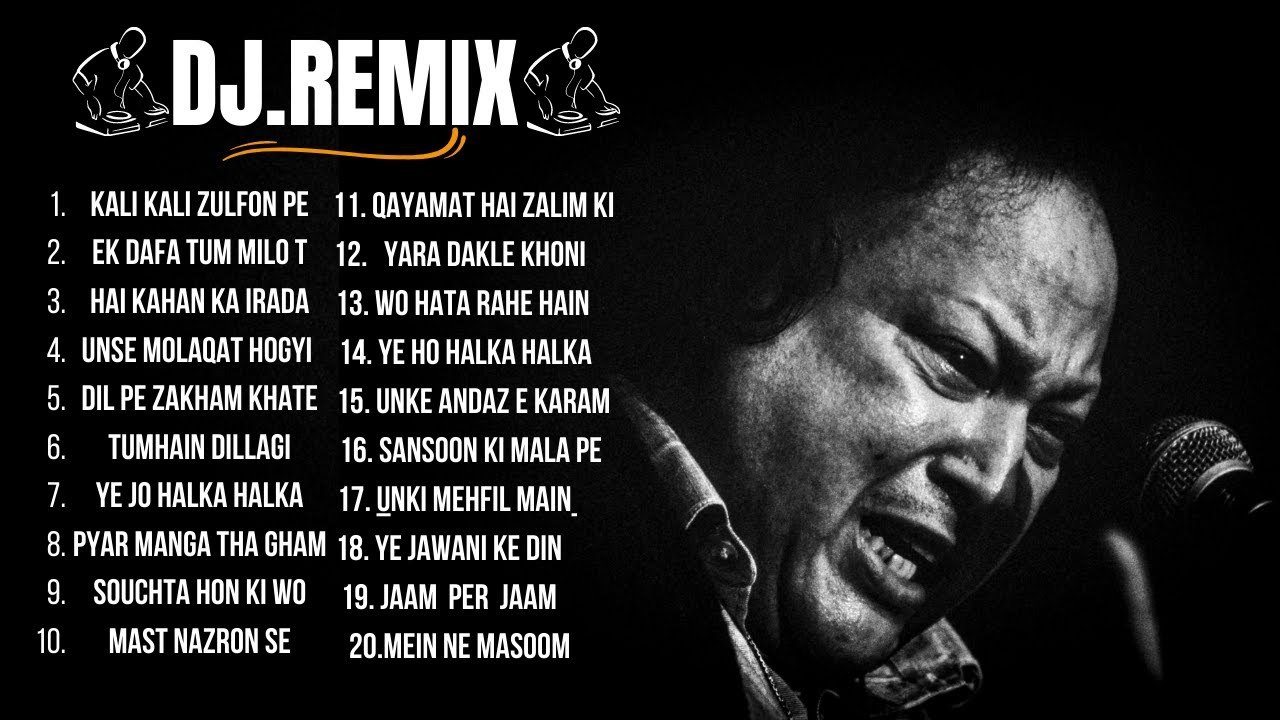 Jukebox |Nusrat Fateh Ali Remix   DJ || Road Trip Jukebox || Top NFAK Collection || Nfak Remix Songs