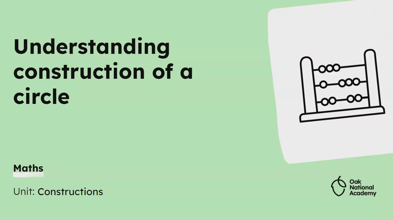 Understanding constructing a circle