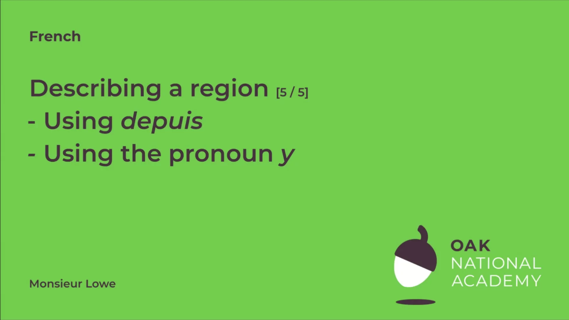 Describing a region (Part 5/5)