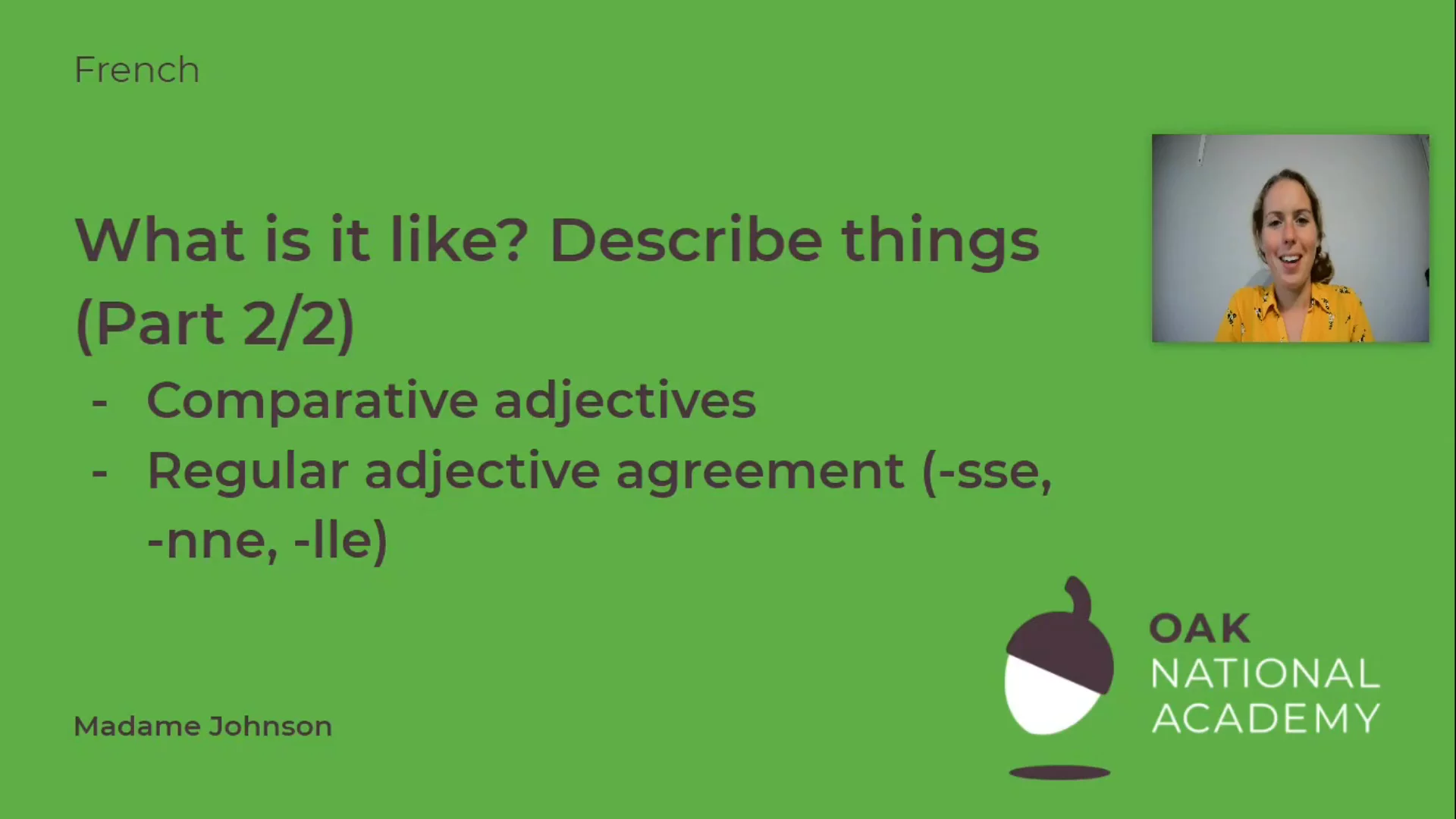 What is it like? Describe things (Part 2/2)