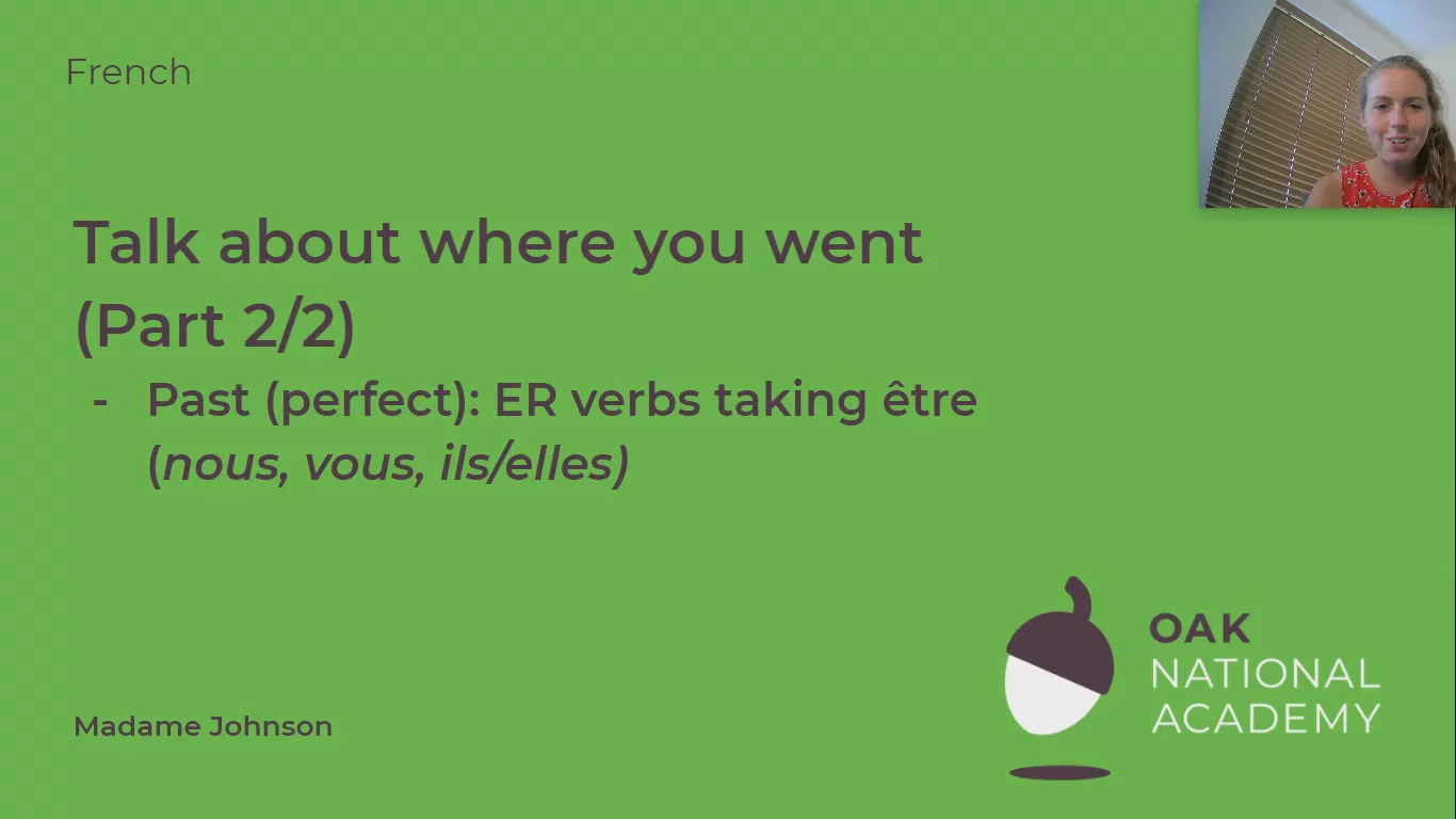 Talk about where you went (Part 2/2)