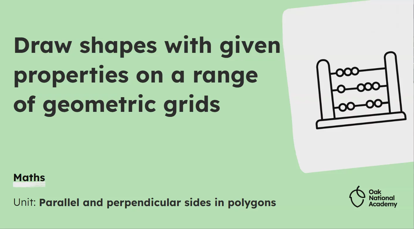 Draw shapes with given properties on a range of geometric grids