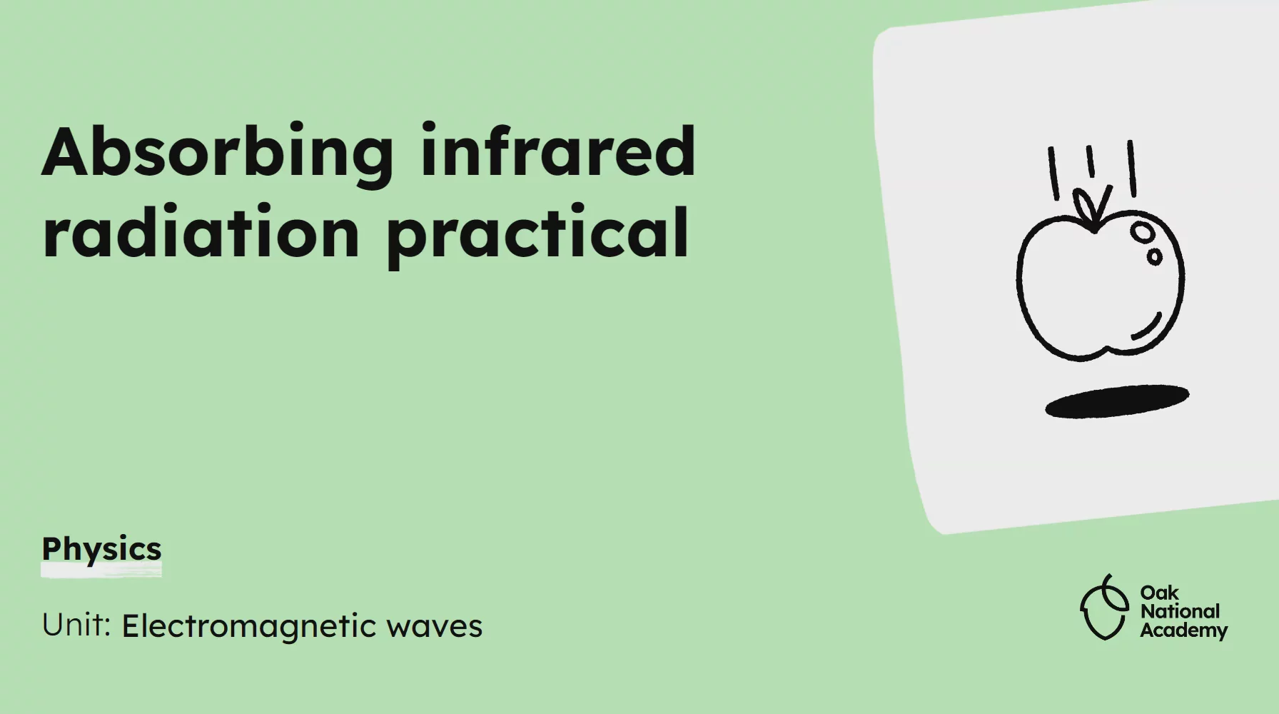 Absorbing infrared radiation practical