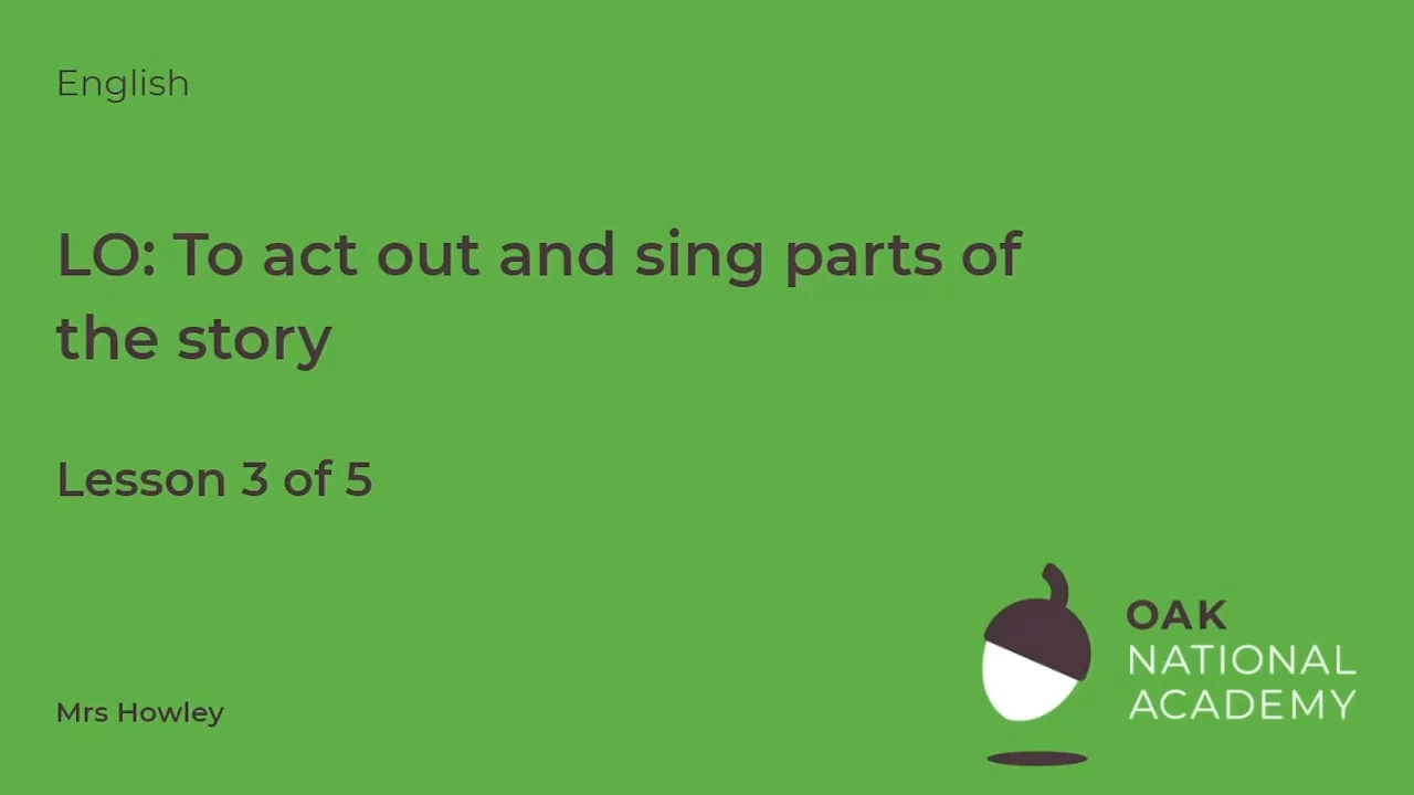 To act out and sing parts of a story