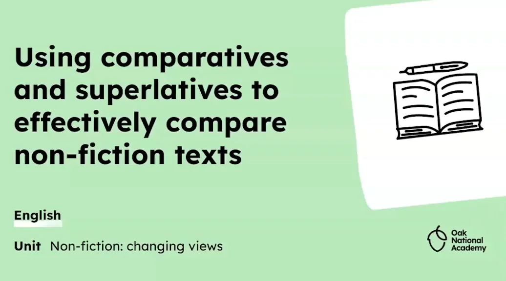 Writing a comparison of attitudes