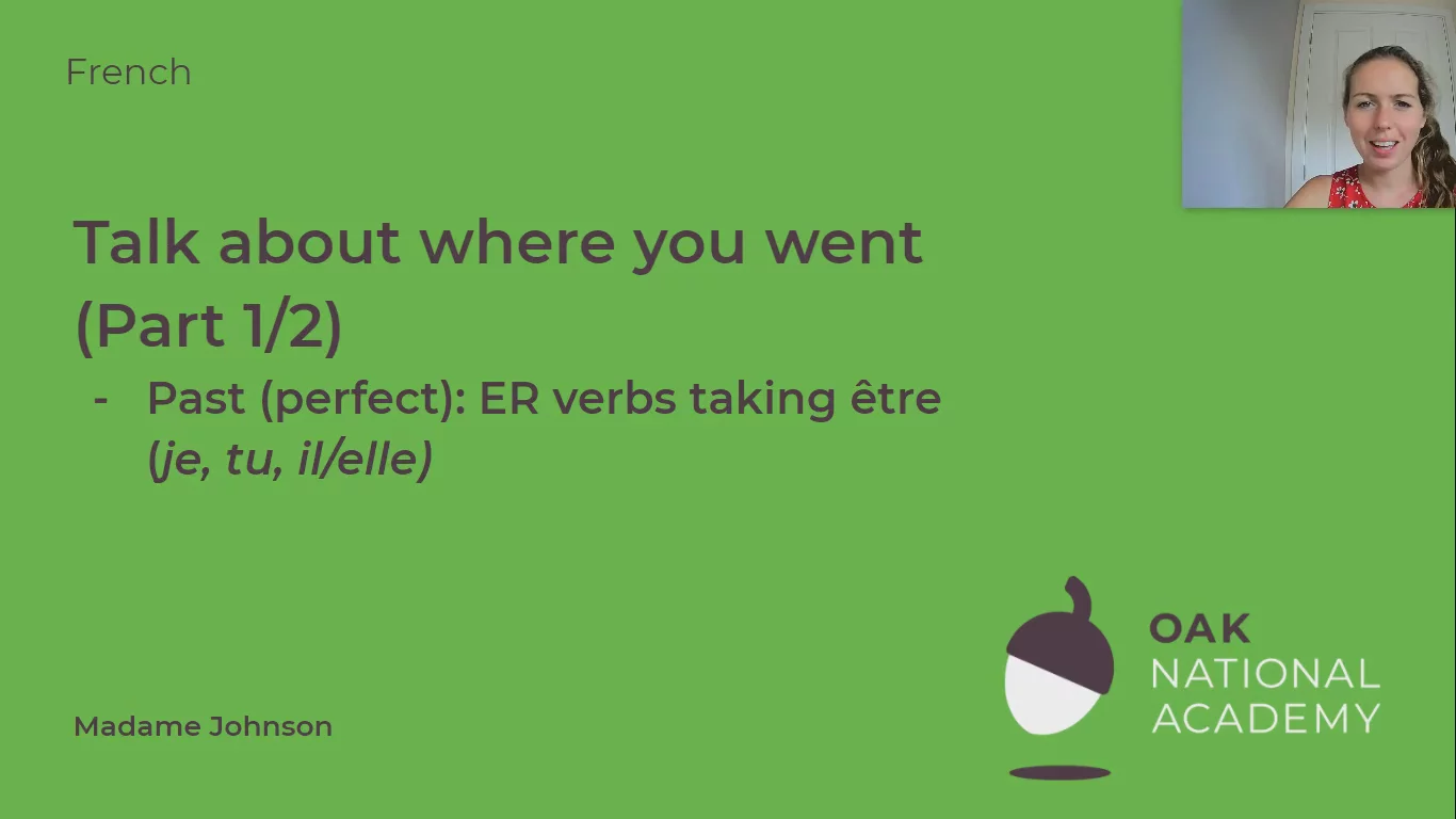 Talk about where you went (Part 1/2)