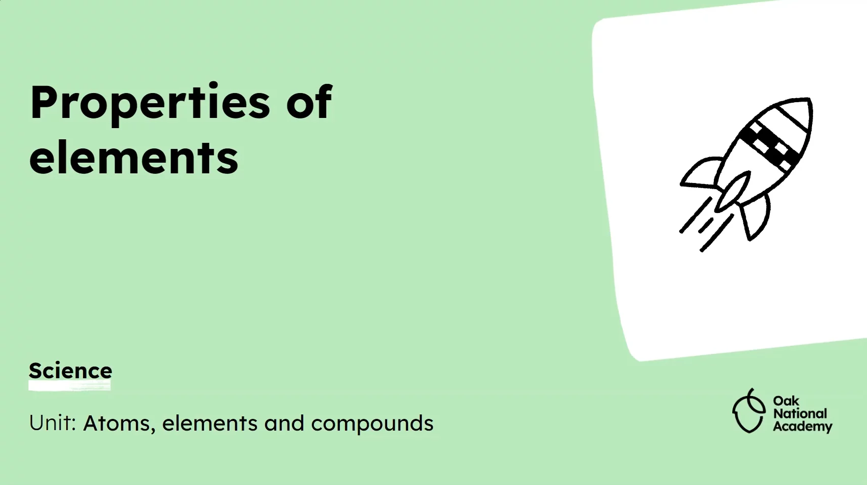 Properties of elements
