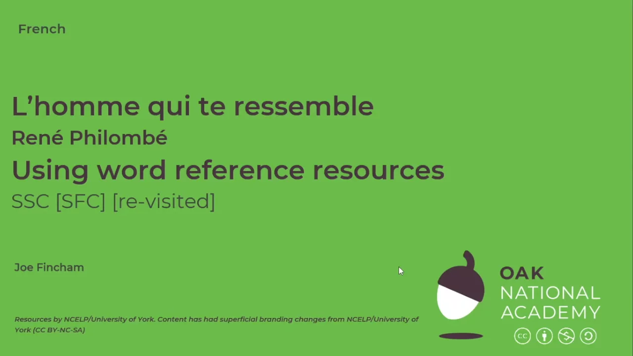 L'homme qui te ressemble (Part 1/2)