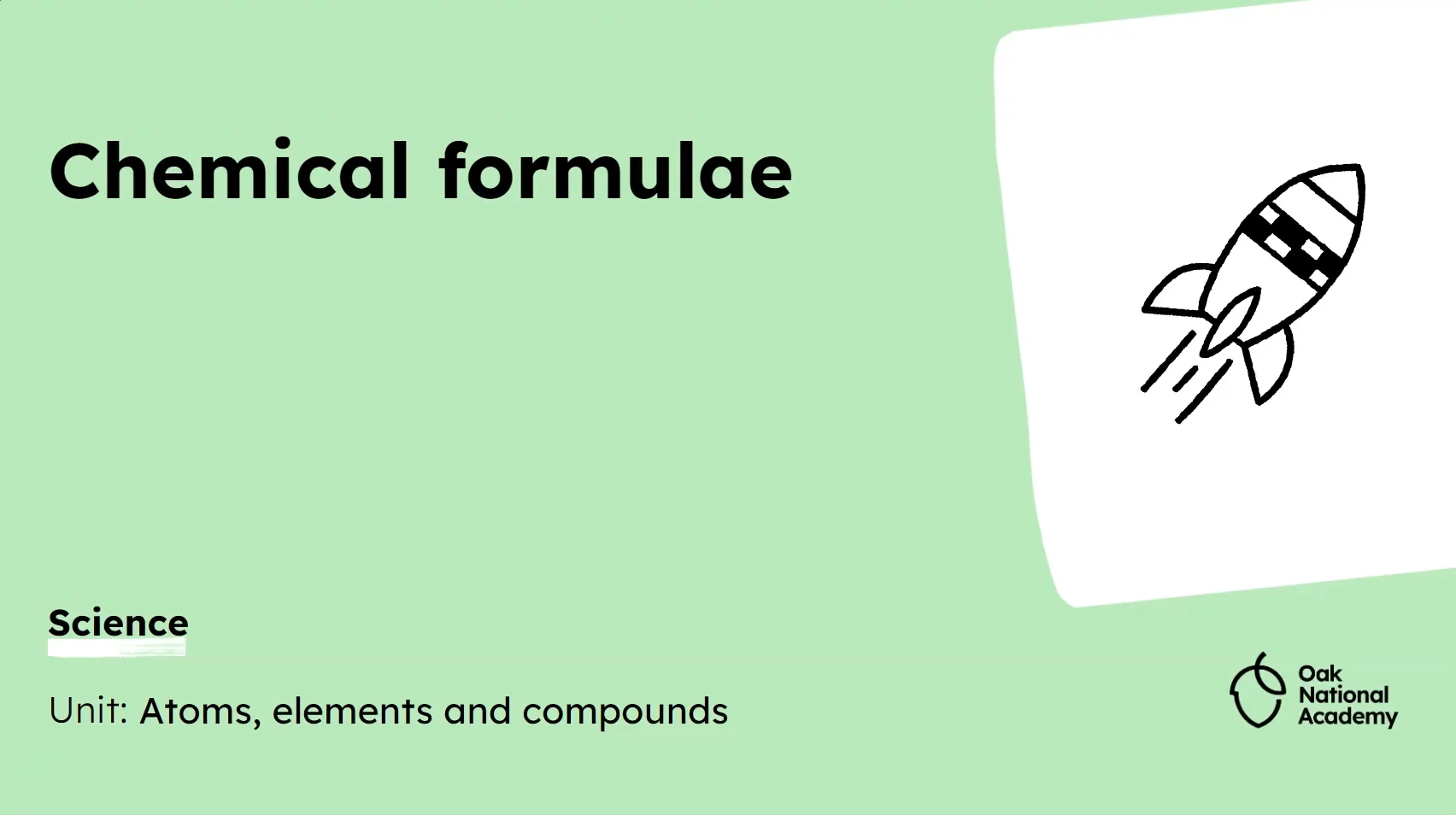 Chemical formulae