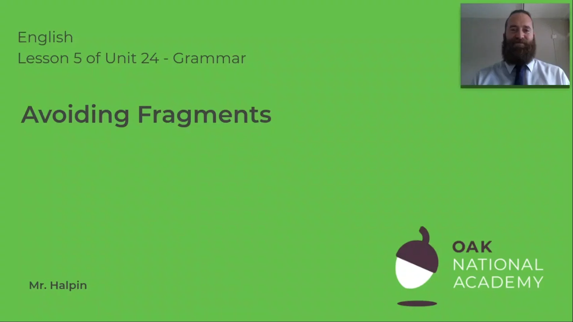 Avoiding fragments