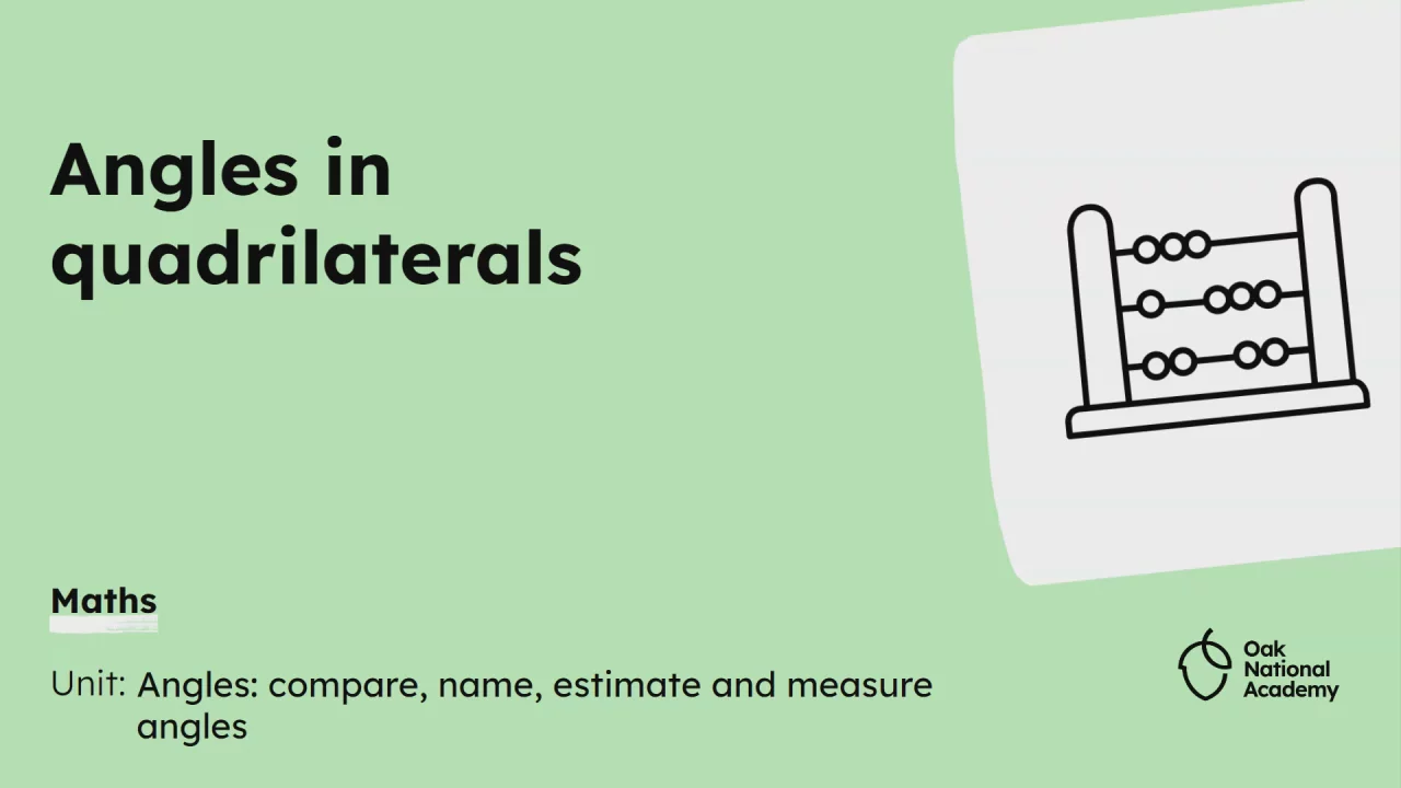 Angles in quadrilaterals