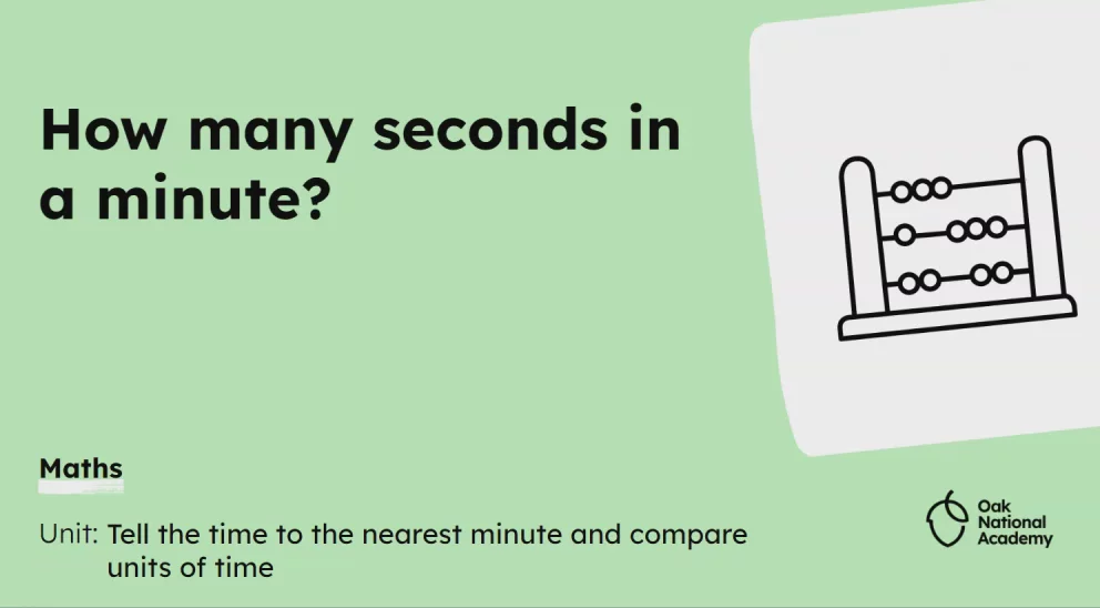 How many seconds in a minute