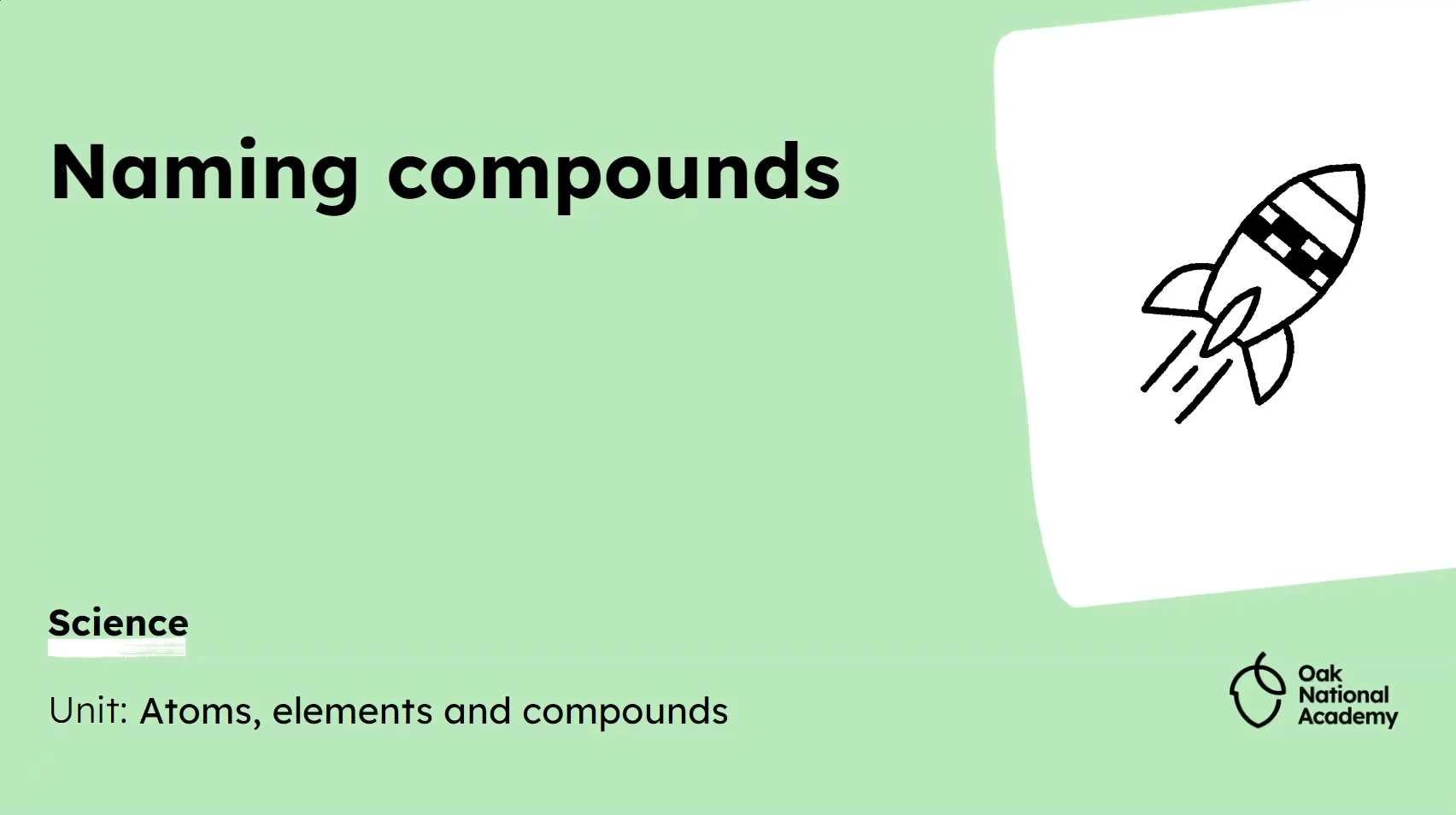 Naming compounds
