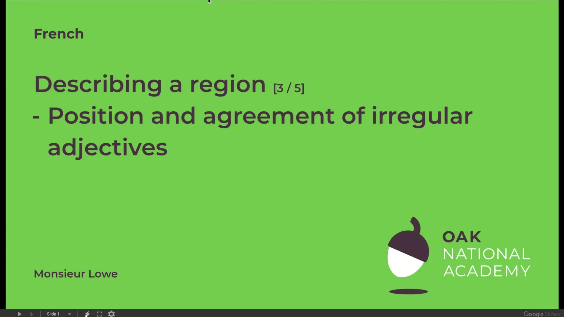 Describing a region (Part 3/5)