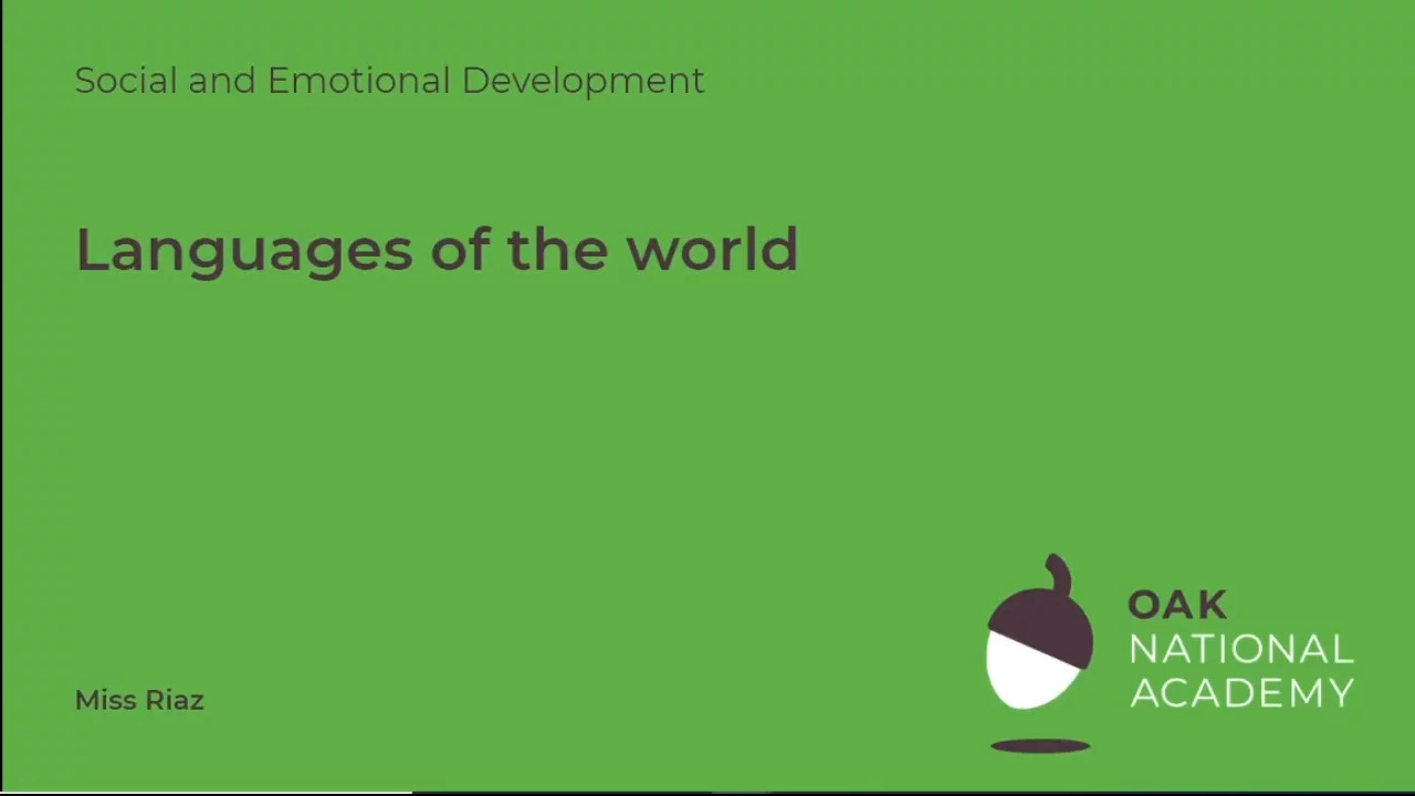 Languages of the world