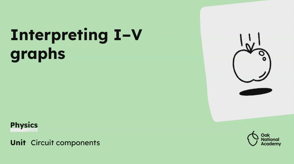 Interpreting I–V graphs