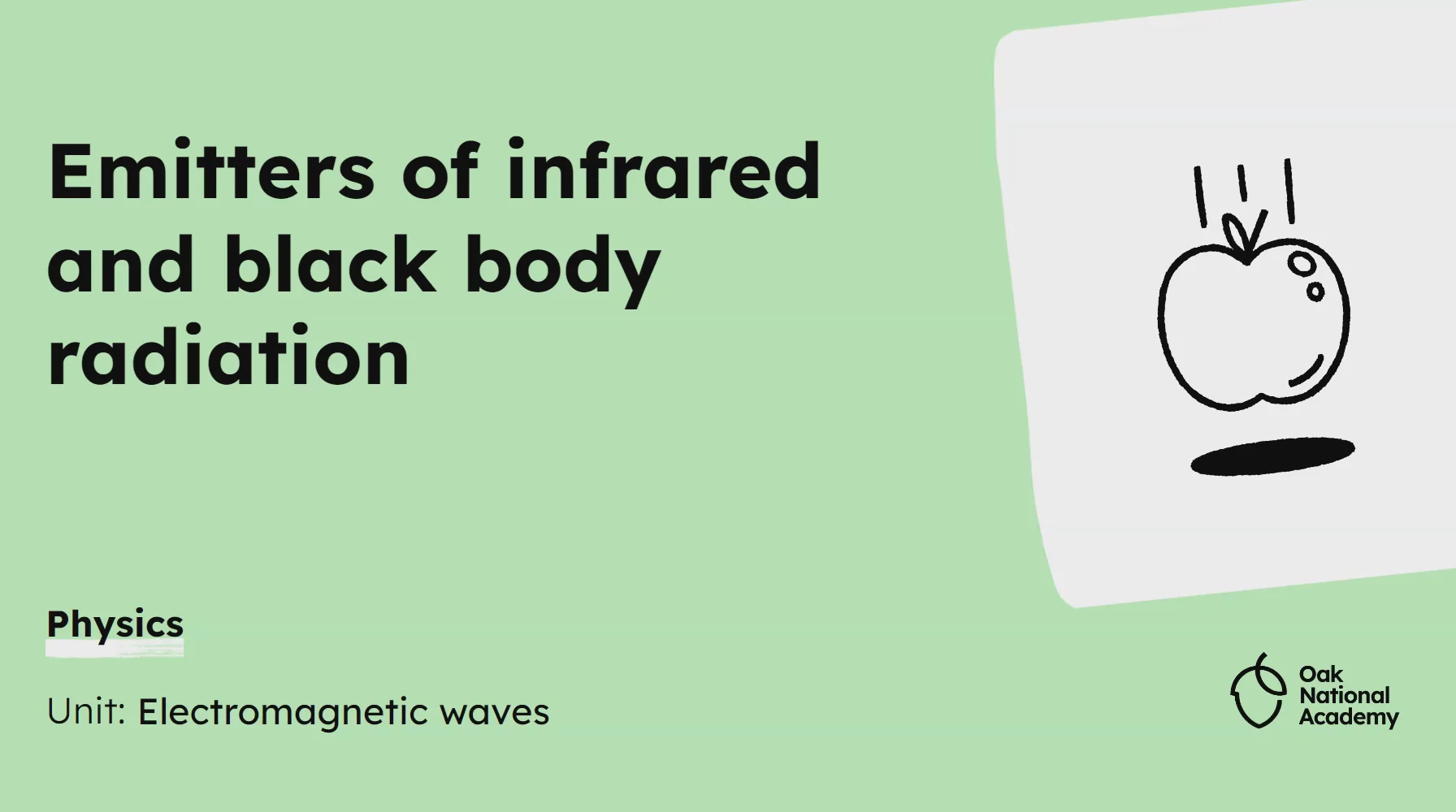 Emitters of infrared & black body radiation