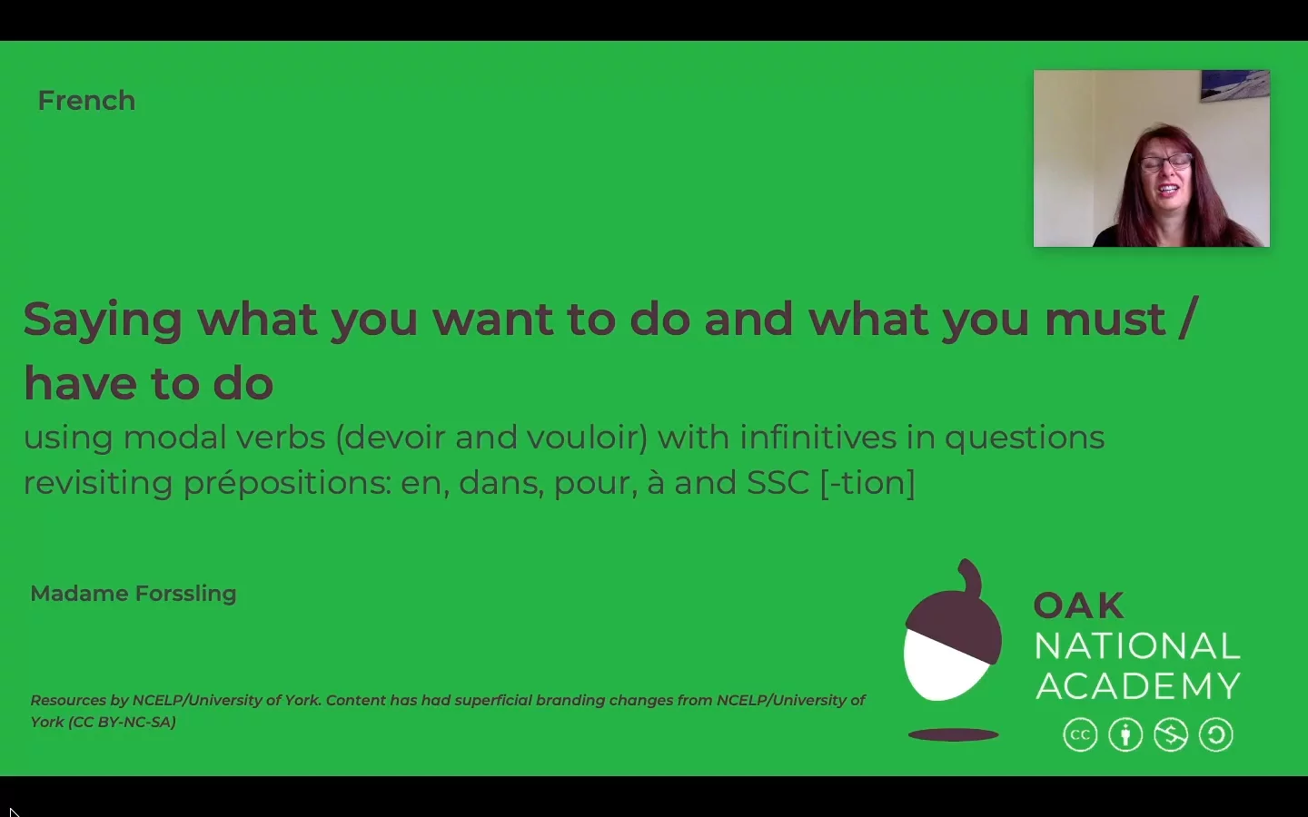 Saying what you want to do and must/have to do (Part 2/2)