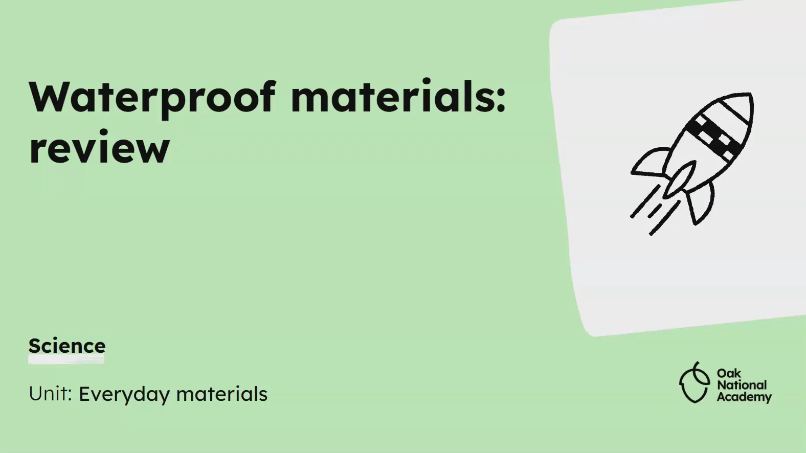 Waterproof materials: review 