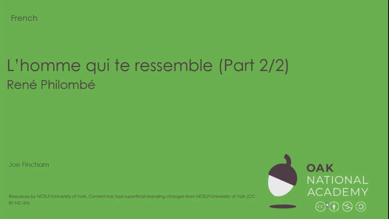 L'homme qui te ressemble (Part 2/2)