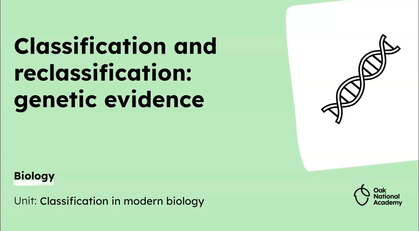 Classification and reclassification: genetic evidence