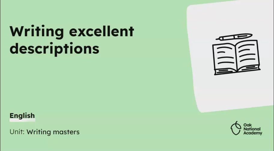 Writing excellent descriptions