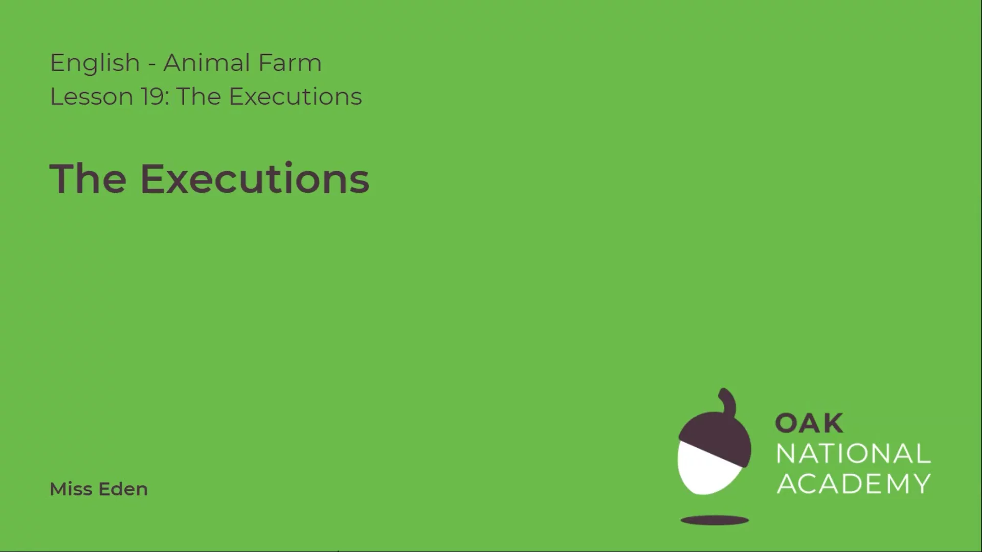 The executions