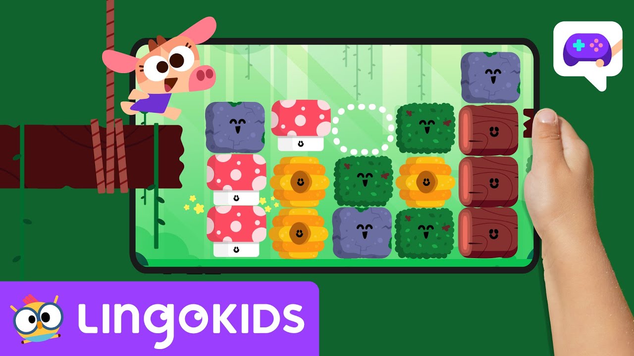 Lingokids Games: 🍄 FOREST GAME - Sort the Blocks | Gameplays for Kids