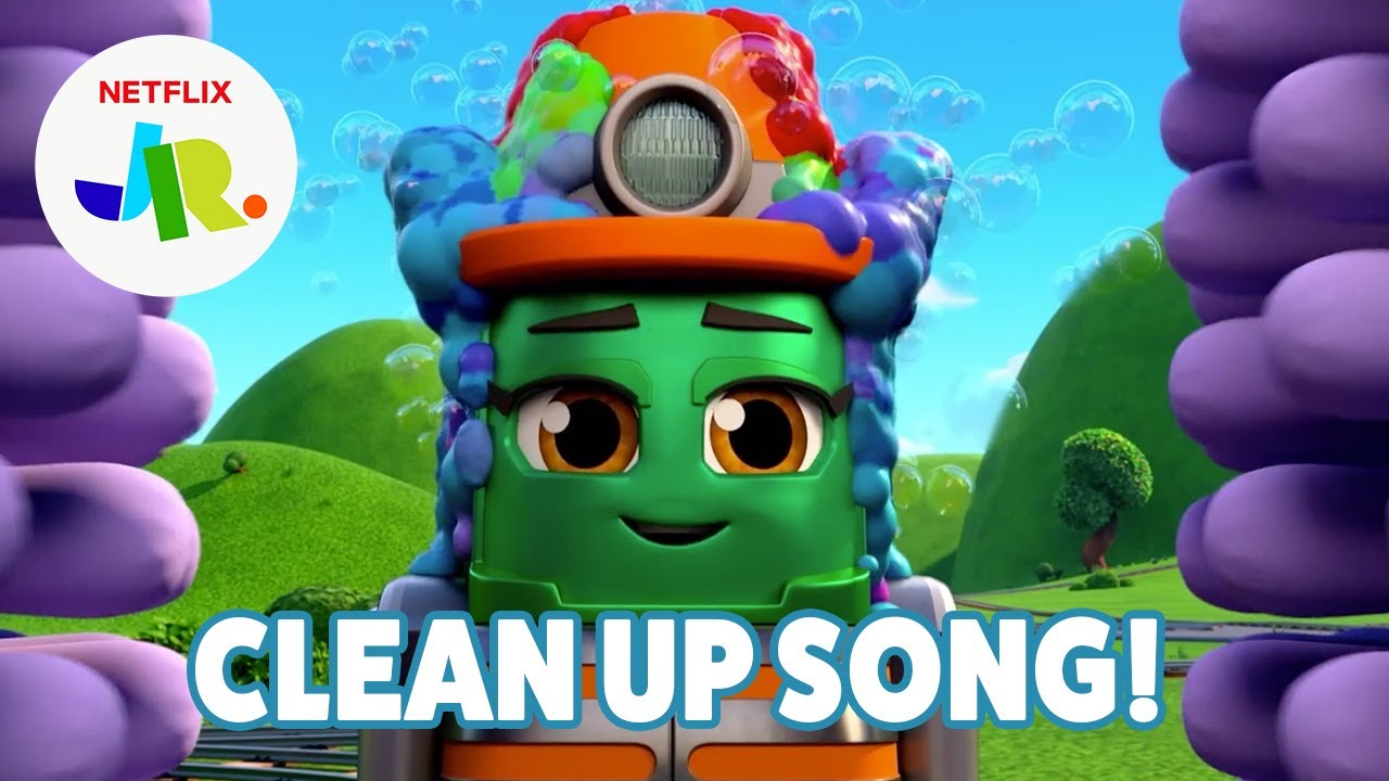 "Clean Up Song" for Kids with Mighty Express! 🧼 Netflix Jr