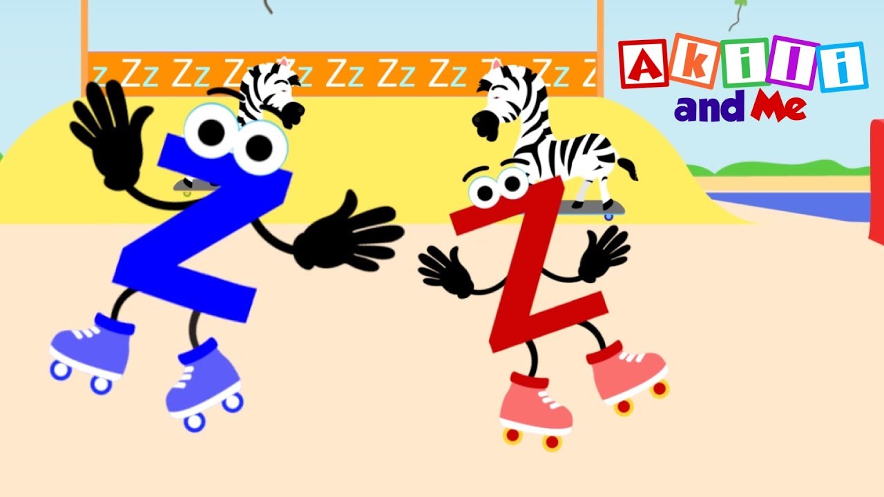 The Letter Z | Educational Phonics Song & Backwards Alphabet | Akili and Me - African Edu Cartoons!