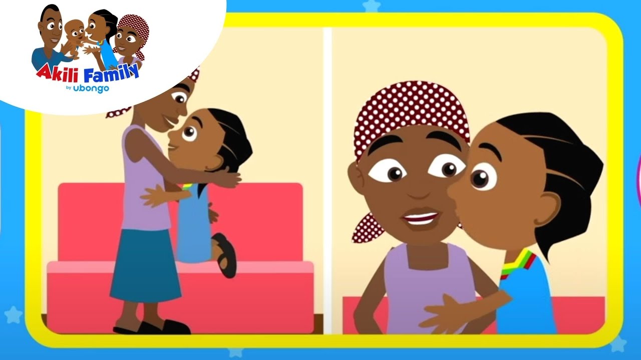 How to show affection to your child | Akili Family | African Educational Cartoons