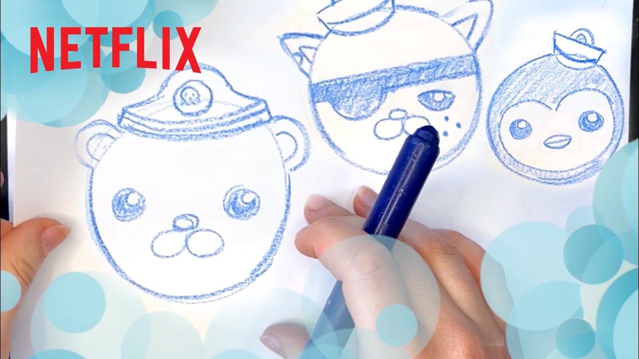 Draw Captain Barnacles, Kwazii, & Peso with Me! 😺 Octonauts | Netflix Jr