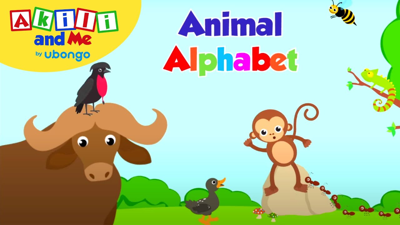 Animal Alphabet (English and Kiswahili) | Learn English with Akili | African Educational Cartoons