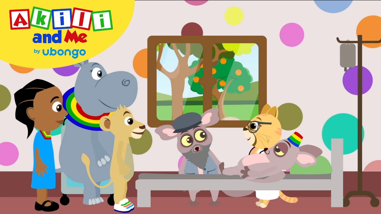 Episode 59: Bush Baby is Scared of hospital | Full Episode of Akili and Me |Learning videos for kids