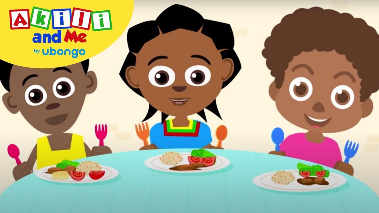 Healthy Food: Just Enough! | Kids Health with Akili and Me | African Educational Cartoons