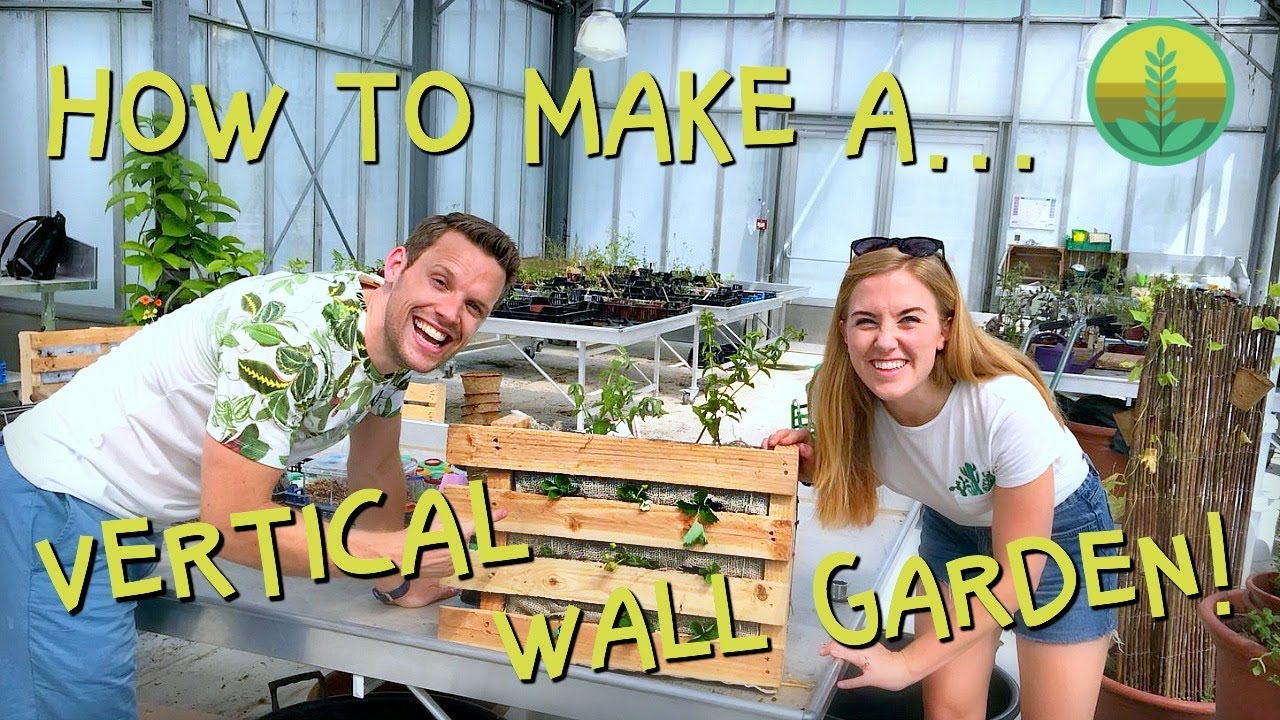 How to Make a Vertical Wall Garden! | Maddie Moate