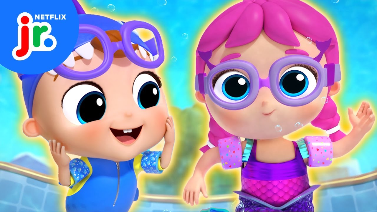 Baby John and Jill's Swim Challenge! 🧜‍♀️🎶 Little Angel | Netflix Jr