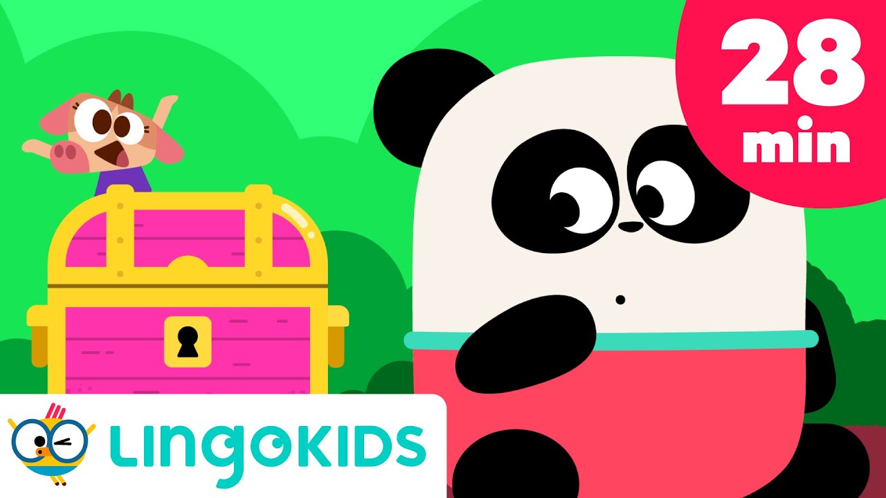 THE TREASURE HUNT 🌋🗝️🎶 + More Adventure Songs for kids | Lingokids