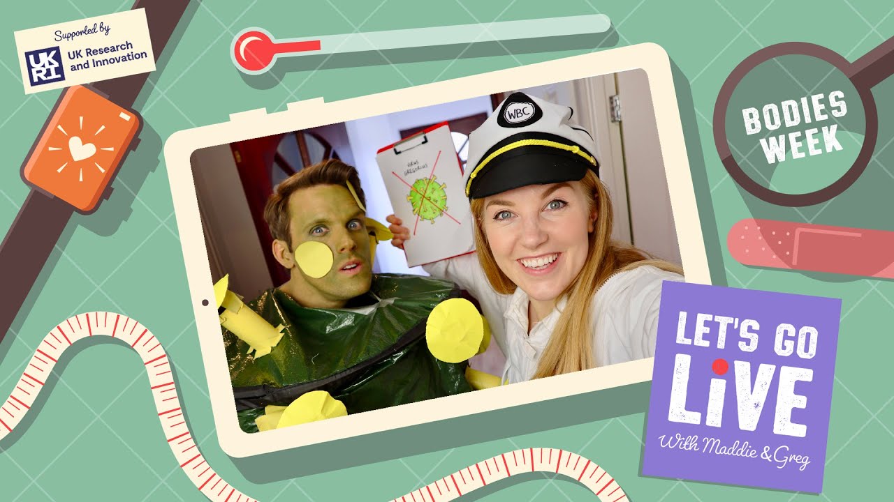 What makes us sick? Germs & The Immune System (with UKRI) | #79 Let's Go Live with Maddie & Greg