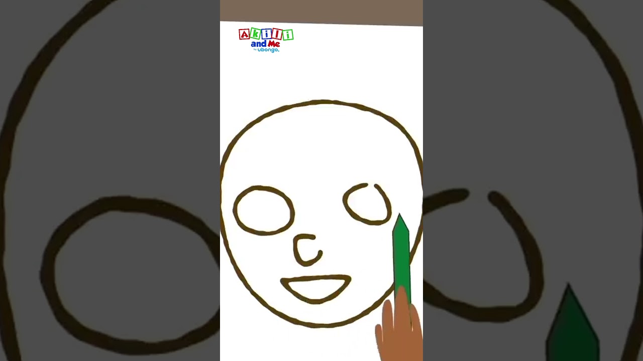 Drawing a face #shorts #stories #kidssongs