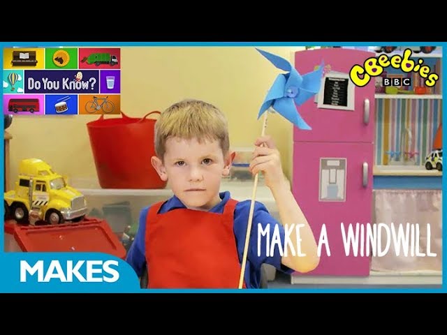 CBeebies| Do You Know? | How to Make a Paper Windmill