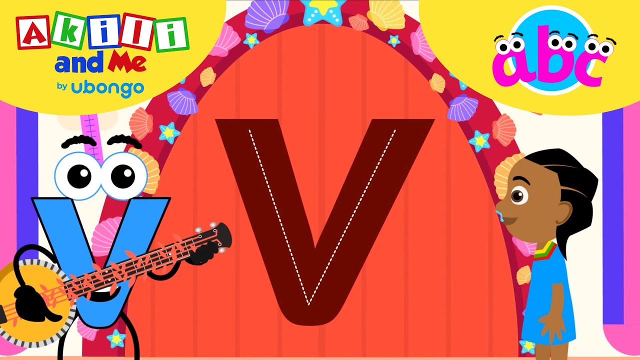 LETTER V Adventures! ABC learning for toddlers | Learn and Play with Akili and Me
