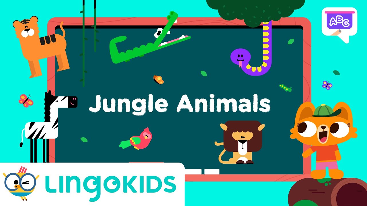 Learn about WILD ANIMALS 🐒🐅 | VOCABULARY FOR KIDS | Lingokids