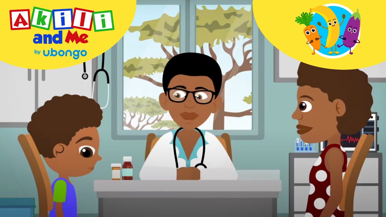 Feeling Sick? Here's what to do! | Kids Health with Akili and Me | African Educational Cartoons