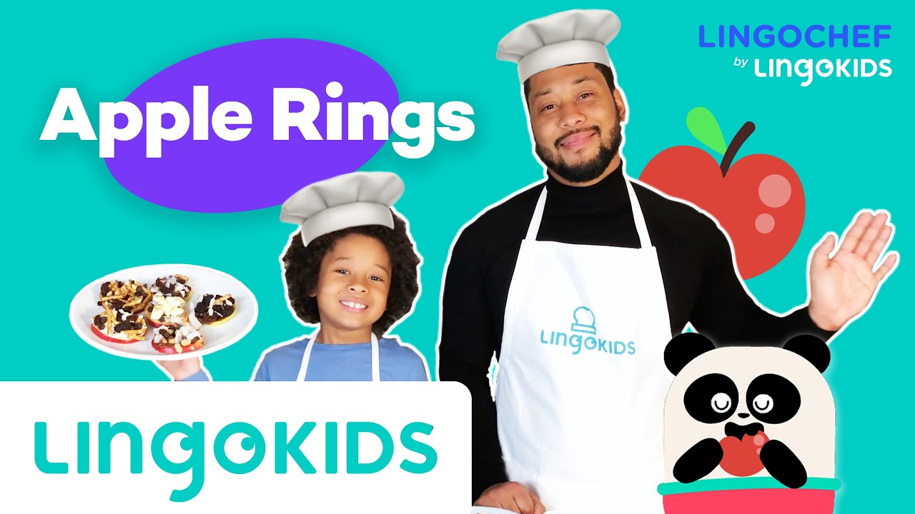 Yummy Apple Rings Snack Recipe 🍎 | Simple Recipes for Kids | 🧑🍳 LINGOCHEF