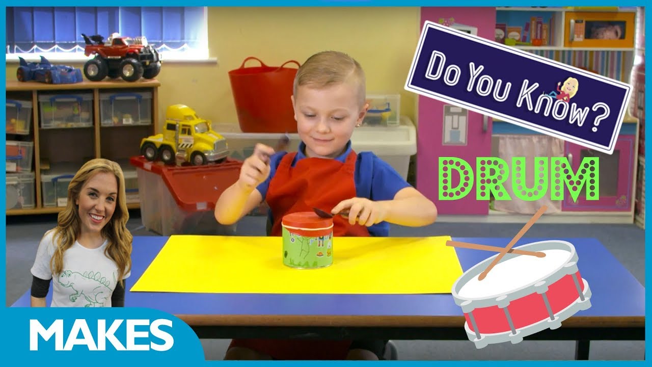 CBeebies | Do You Know? | How to make a drum