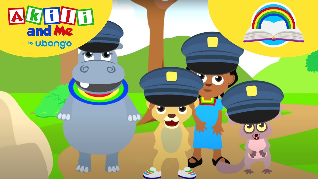 STORYTIME: Akili and Friends and the Police | New Words with Akili | African Educational Cartoons