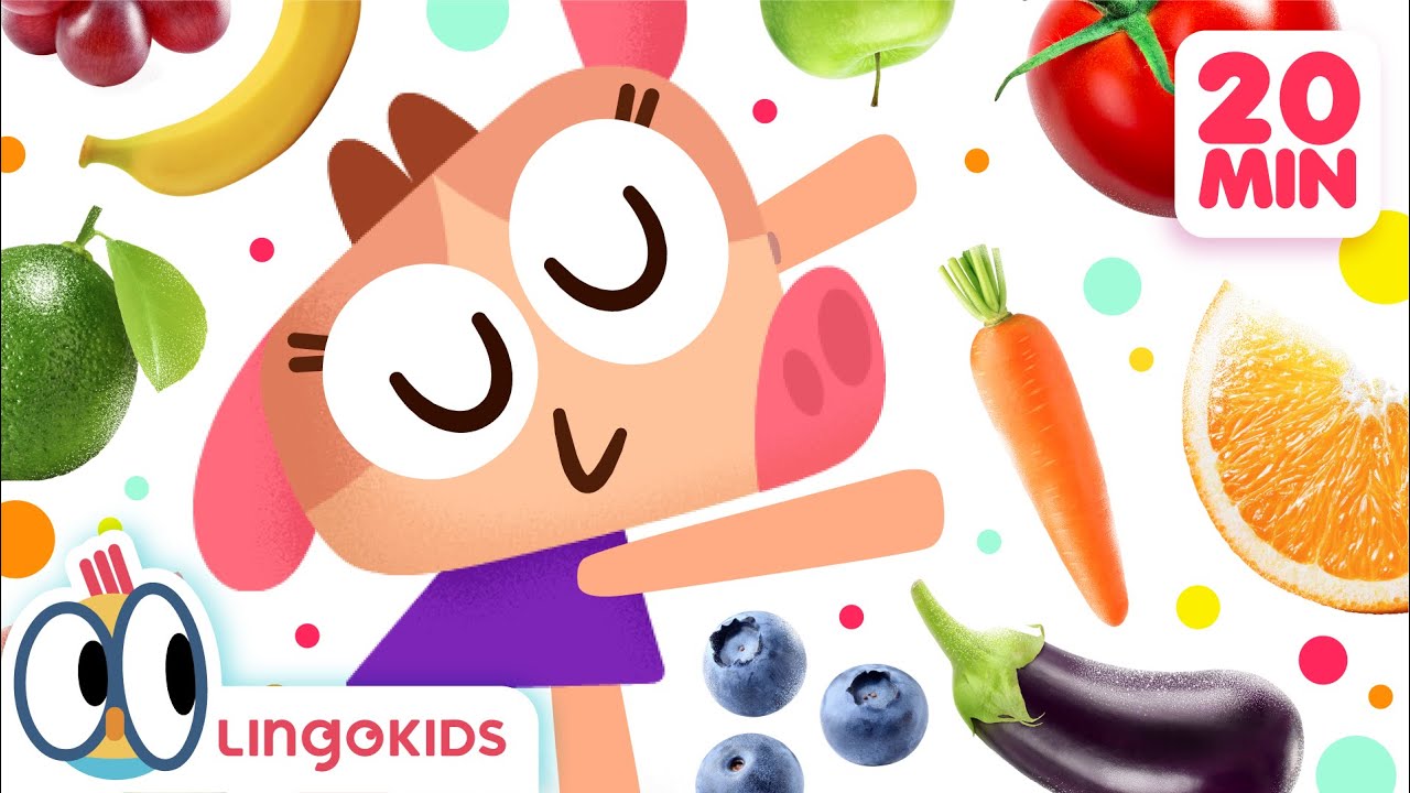 Hungry? Best FOOD SONGS for KIDS 🍕💚 | Lingokids
