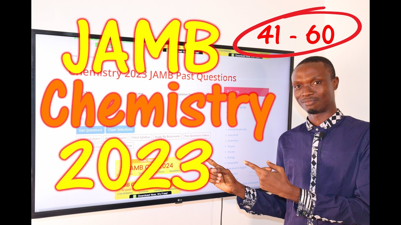 JAMB CBT Chemistry 2023 Past Questions 41 - 60